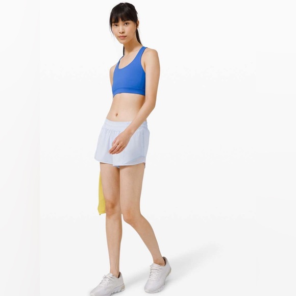 Lululemon Hotty Hot Short 4" Daydream Light Blue Women’s Size 4 - Picture 3 of 12